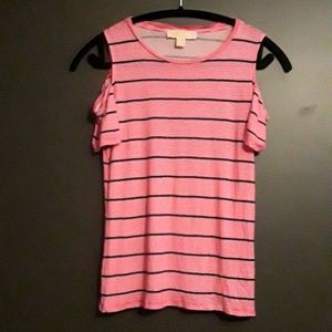 Michael Kors Cold Shoulder Top Size Small